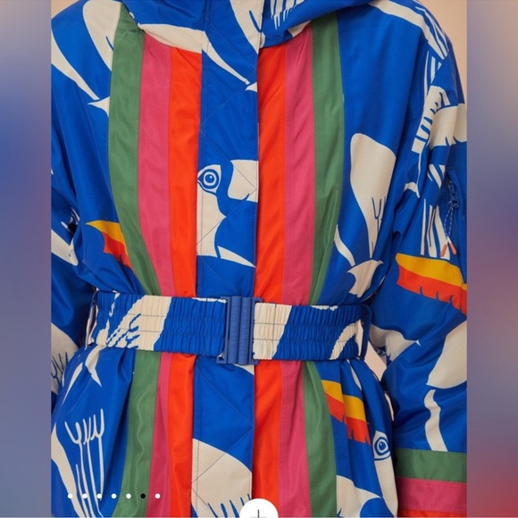 Farm Rio Blue Toucans Ski Jacket - Picture 9 of 11
